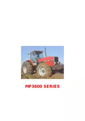 Massey Ferguson 3610, 3630, 3635, 3645, 3650,  3655, 3660, 3670, 3680, 3690 row-crop tractor manual Preview image 1