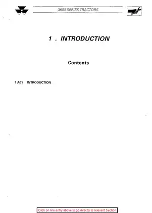 Massey Ferguson MF3600 Series Tractor Workshop Service Manual - Complete Repair Guide Preview image 4
