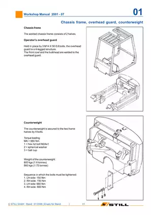 Still R20-15, R20-16, R20-17, R20-20 electric fork truck workshop manual Preview image 2