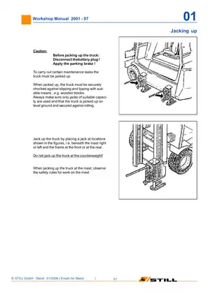 Still R20-15, R20-16, R20-17, R20-20 electric fork truck workshop manual Preview image 3
