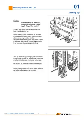 STILL R20 Electric Fork Truck Workshop Manual (2001-2007) Preview image 3