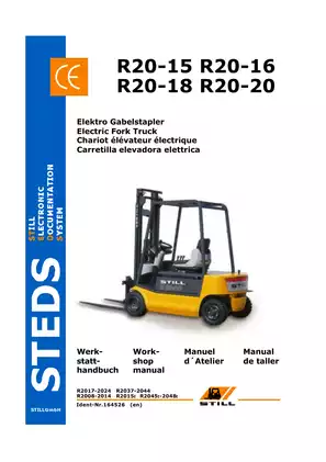 Still R20-15, R20-16, R20-18, R20-20 electric fork truck workshop manual Preview image 1