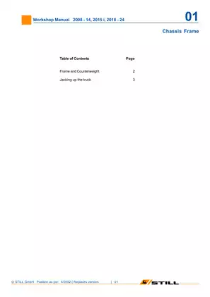 Comprehensive STILL Electric Forklift Workshop Manual (2008-2024) Preview image 3