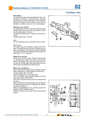 Still R70-15, R70-16 series forklift workshop manual Preview image 4
