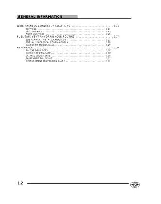 2005-2006 Victory Hammer, Vegas, Jackpot service manual Preview image 5