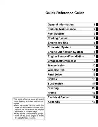 Kawasaki Mule 3010 Diesel Utility Vehicle Service Manual Preview image 3