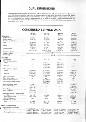 Massey Ferguson 255, 265, 270,  275, 290 tractor shop manual Preview image 3