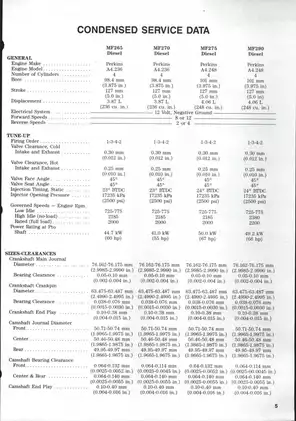 Massey-Ferguson Tractor Service Manual for MF255, MF265, MF270, MF275, MF290 Preview image 5