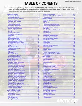 2011 Arctic Cat 425 ATV Service Manual - Comprehensive Maintenance and Troubleshooting Guide Preview image 2
