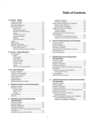 ASV RC-100 Rubber Track Loader service manual Preview image 3