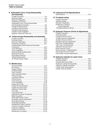 ASV RC-100 Rubber Track Loader service manual Preview image 4