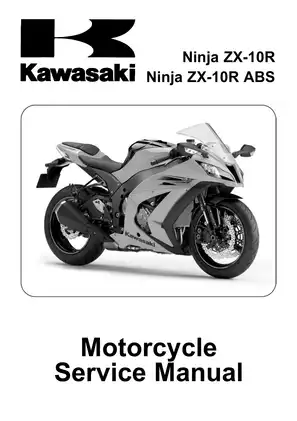 2011 Kawasaki ZX 1000 Ninja ZX-10R, Ninja ZX-10R ABS service manual Preview image 1