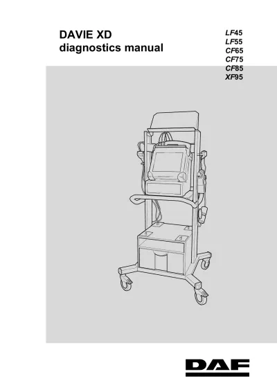 Preview: 2004 DAF LF45, LF55, C65, CF75, CF85, XF95 Service Manual (P/N DW23259202–DW23259602)