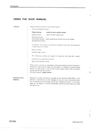 Komatsu D20, D21A,P,PL bulldozer shop manual Preview image 4