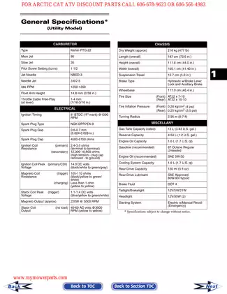 2006 Arctic Cat DVX 250, Utility 250 repair manual Preview image 5