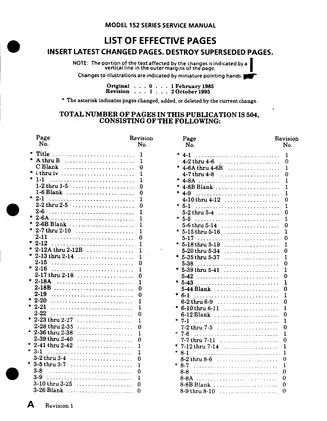 Cessna 152 Series Aircraft Service Manual (1978-1985) Preview image 4