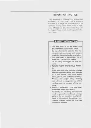 Yamaha YZ250LC Service Manual - Comprehensive Guide for Operation and Maintenance Preview image 3