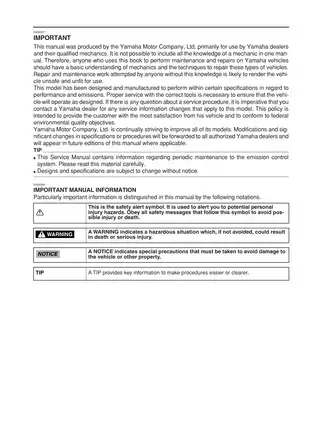 Yamaha FZ6RY Service Manual (2009 Model) - Comprehensive Guide for Maintenance and Repair Preview image 4