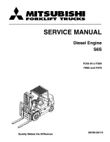 Mitsubishi S6S Diesel Engine Forklift OEM Service Manual (P/N 99709-56110) – preview page 1