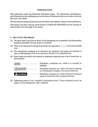 Mitsubishi FD35, FD40, FD45, FD50, FD50C forklift service manual Preview image 3