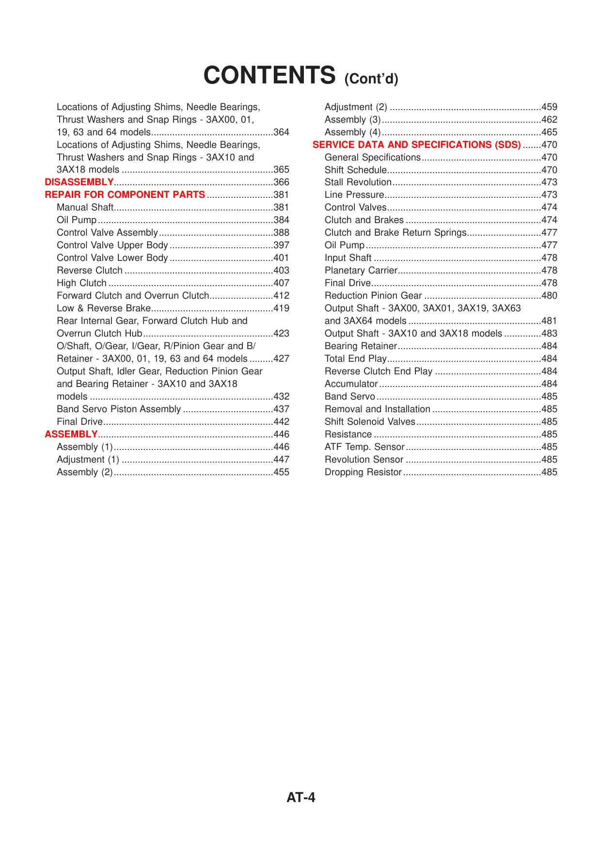 2001 Nissan Almera N16 service manual Preview image 4
