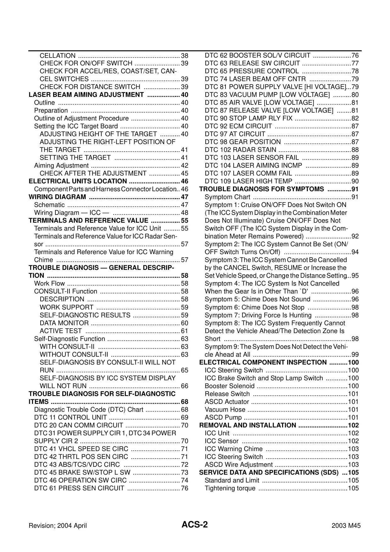 2003 Infiniti M45 repair manual Preview image 2