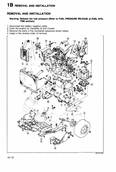 1988 Mazda 323 Workshop Manual (P/N 1165–10-87S)