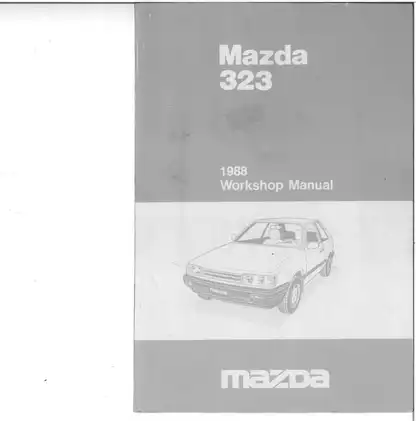 1987 Mazda 323 Workshop Manual - Complete Service Guide Preview image 2