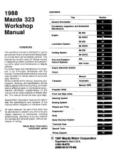 1988 Mazda 323 Workshop Manual (P/N 1165–10-87S) – preview page 2