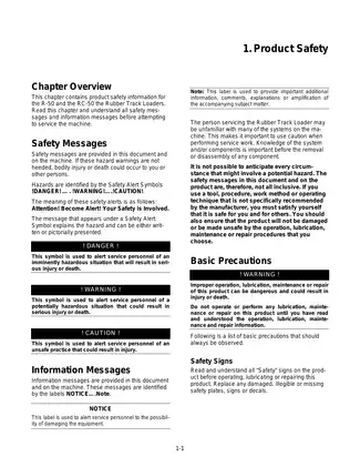 ASV RC-50 Rubber Track Loader Service Manual (2004) Preview image 5
