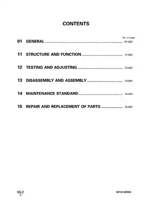 Komatsu 6D125 Series Diesel Engine Service Manual (1995) Preview image 2