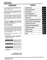 1991–2001 Honda GX240K1, GX270, GX340K1, GX390K1 Engine Service Manual (P/N 61ZH910) – preview page 3