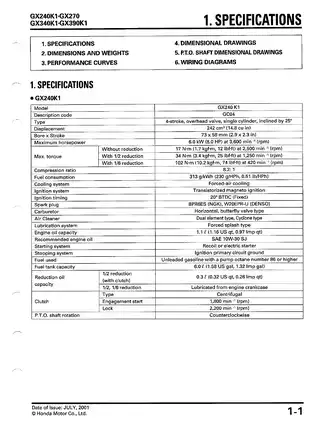 1991-2001 Honda GX340, GX340K1 engine shop manual Preview image 4