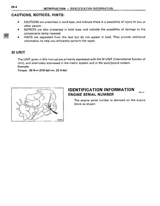 Toyota 1FZ-F, 1FZ-FE engine (Land Cruiser) repair manual Preview image 4
