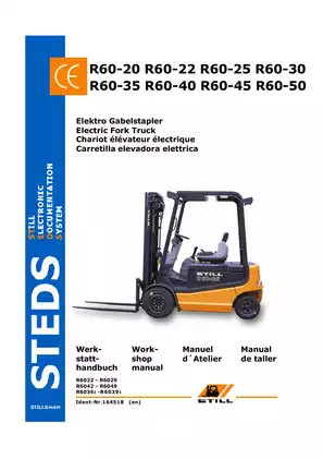 STILL R60 Electric Forklift Workshop Manual (Models 6022-6049)