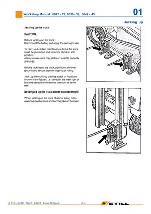 Still R60-20, R60-22, R60-25, R60-30, R60-35, R60-40, R60-45, R60-50 electric fork truck workshop manual Preview image 5