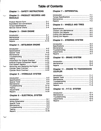 Toro Groundsmaster 62/220/217-D Service & Overhaul Manual (1983-Present) Preview image 3