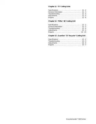 Toro Groundsmaster 300 Series Service Manual Preview image 4