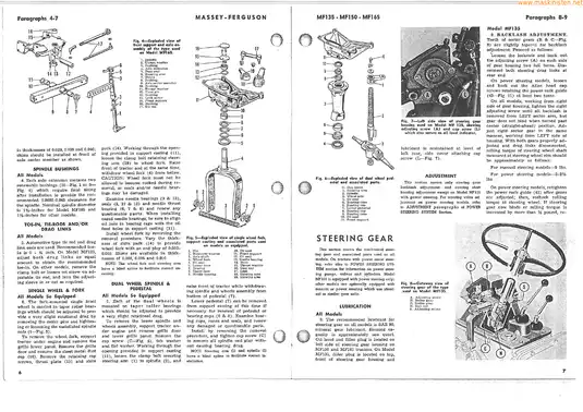 Massey Ferguson Comprehensive Shop Manual for MF135, MF150 & MF165 Tractors Preview image 5