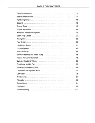 Mitsubishi 4G63, 4G64 gasoline engine forklift trucks manual Preview image 5