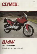 BMW F650, F650 ST Funduro and ST (Strada) 1994–2000 OEM Service Manual (P/N 0-89287-802-9) – preview page 1