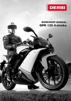 Comprehensive Workshop Manual for DERBI GPR 125 (2009)