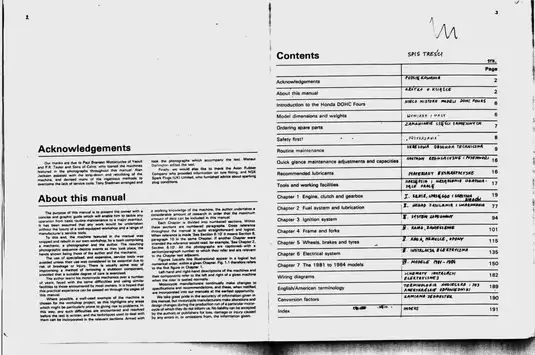 Honda CB750 & CB900 DOHC Fours Workshop Manual (1978-1984) Preview image 3