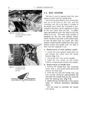 1969-1978 Honda CB750, CB750F shop manual Preview image 4