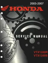 2003–2007 Honda VTX1300R / VTX1300S Service Manual (Issue April 2002) – preview page 1