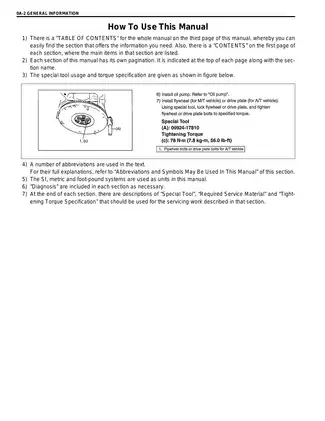 2004-2012 Suzuki APV repair manual Preview image 2