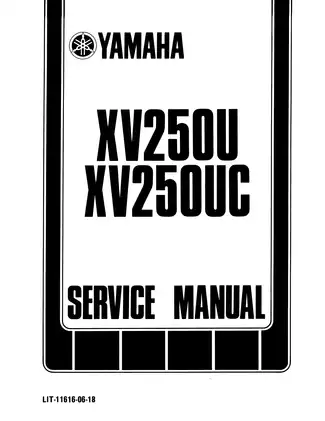 Yamaha XV250U/XV250UC Service Manual (1988 Edition) Preview image 2