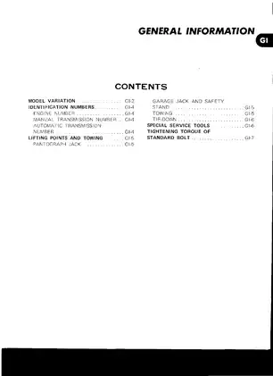 1983 Nissan Datsun 280ZX, S130 series service manual Preview image 4