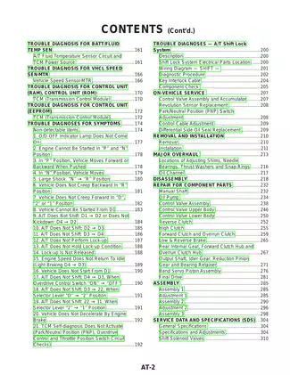 2000 Nissan Altima L30 series service manual Preview image 2