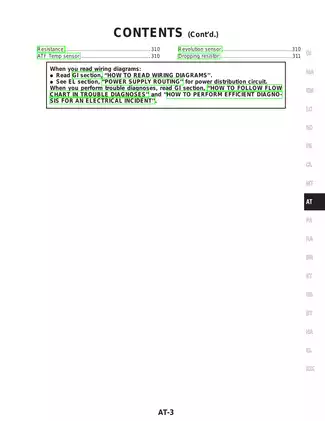 2000 Nissan Altima L30 series service manual Preview image 3